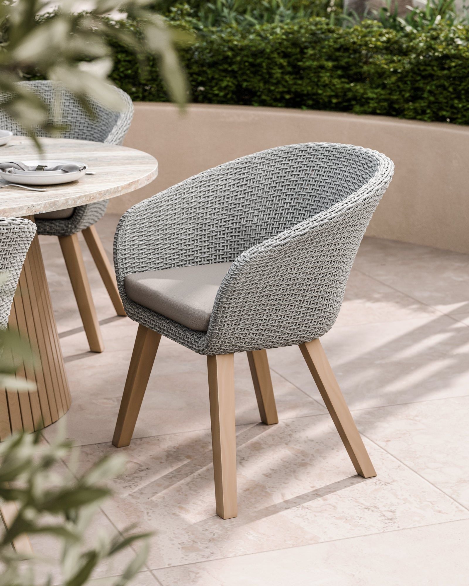 Jupiter 6 Seater Ellipse D Conical Dining Set with Sol Dining Chairs