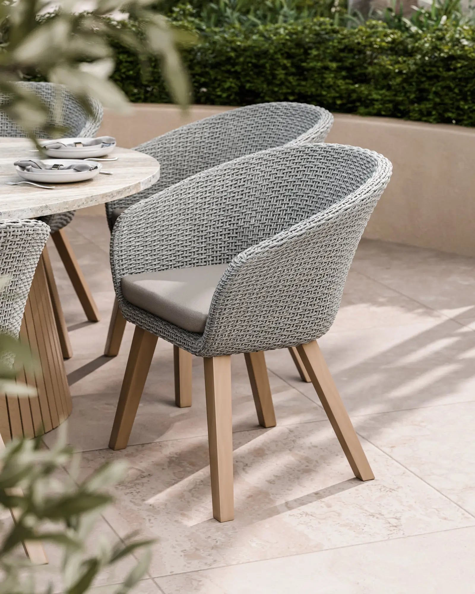 Image of Jupiter 8 Seater Ellipse D Conical Dining Set with Sol Dining Chairs