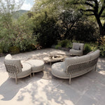 KOKO 5 Seater Lounging Set with Coffee Table & Footstool