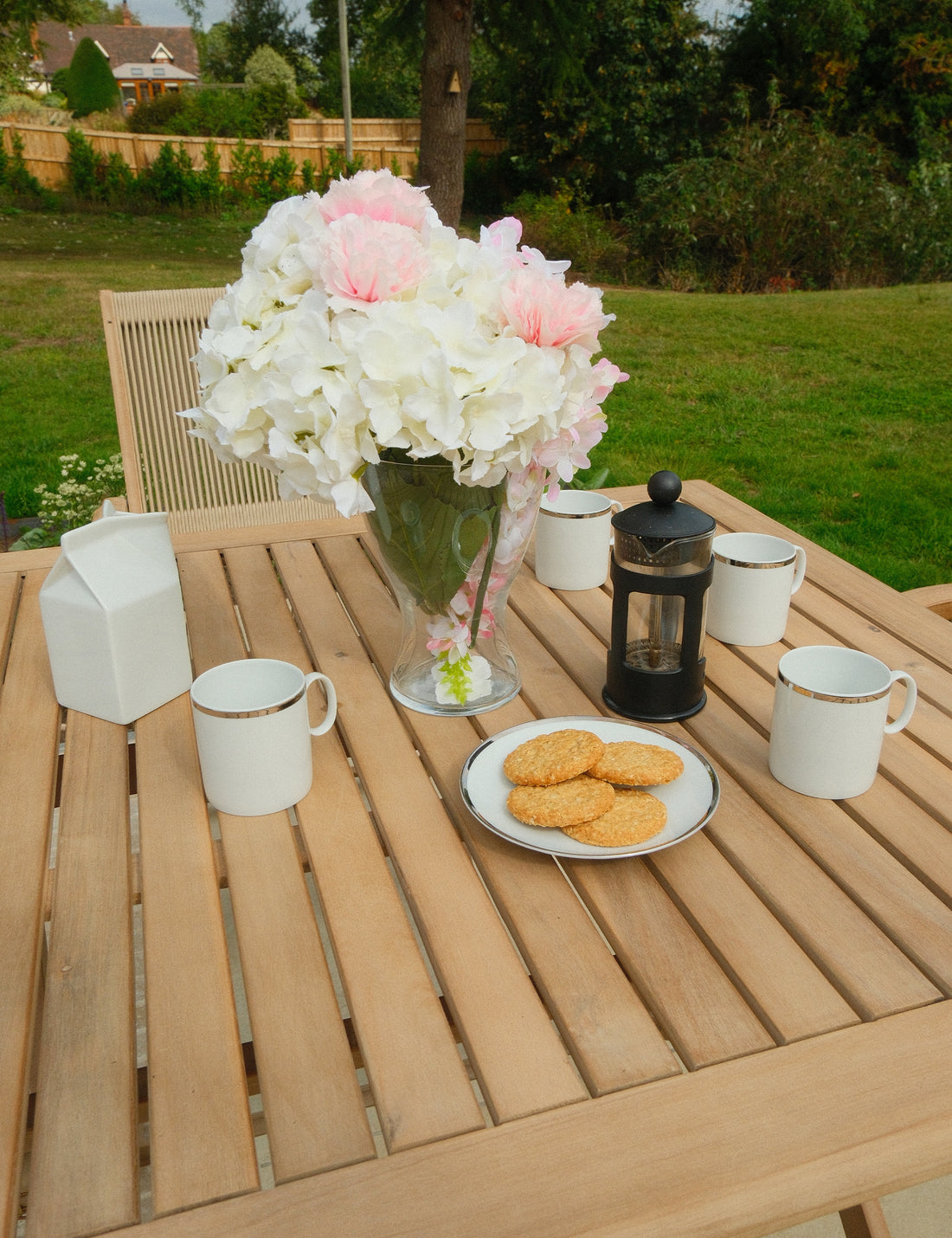 London 4 Seater Square Folding Set with London Rope Folding Armchairs