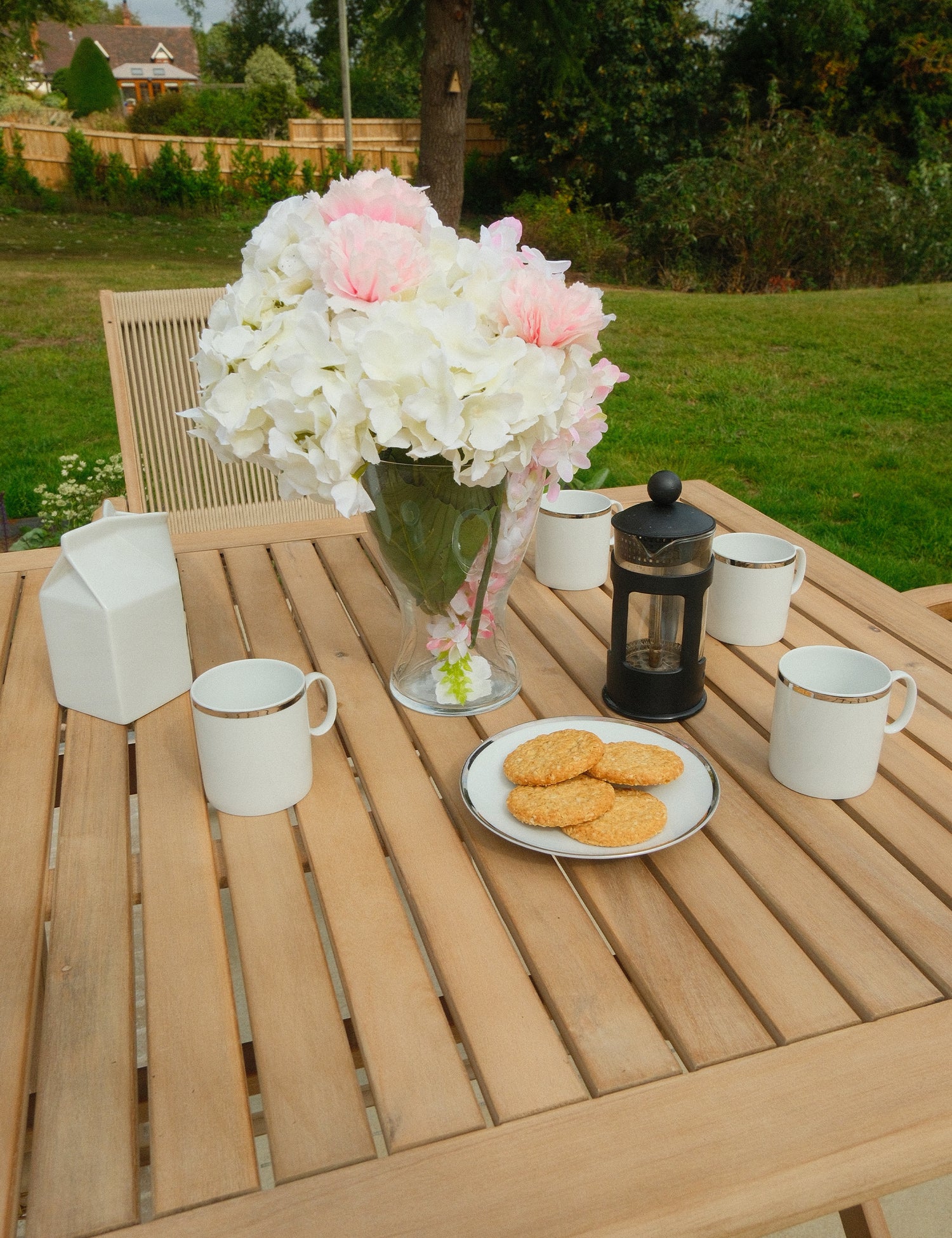 London 4 Seater Square Folding Set with London Rope Folding Armchairs