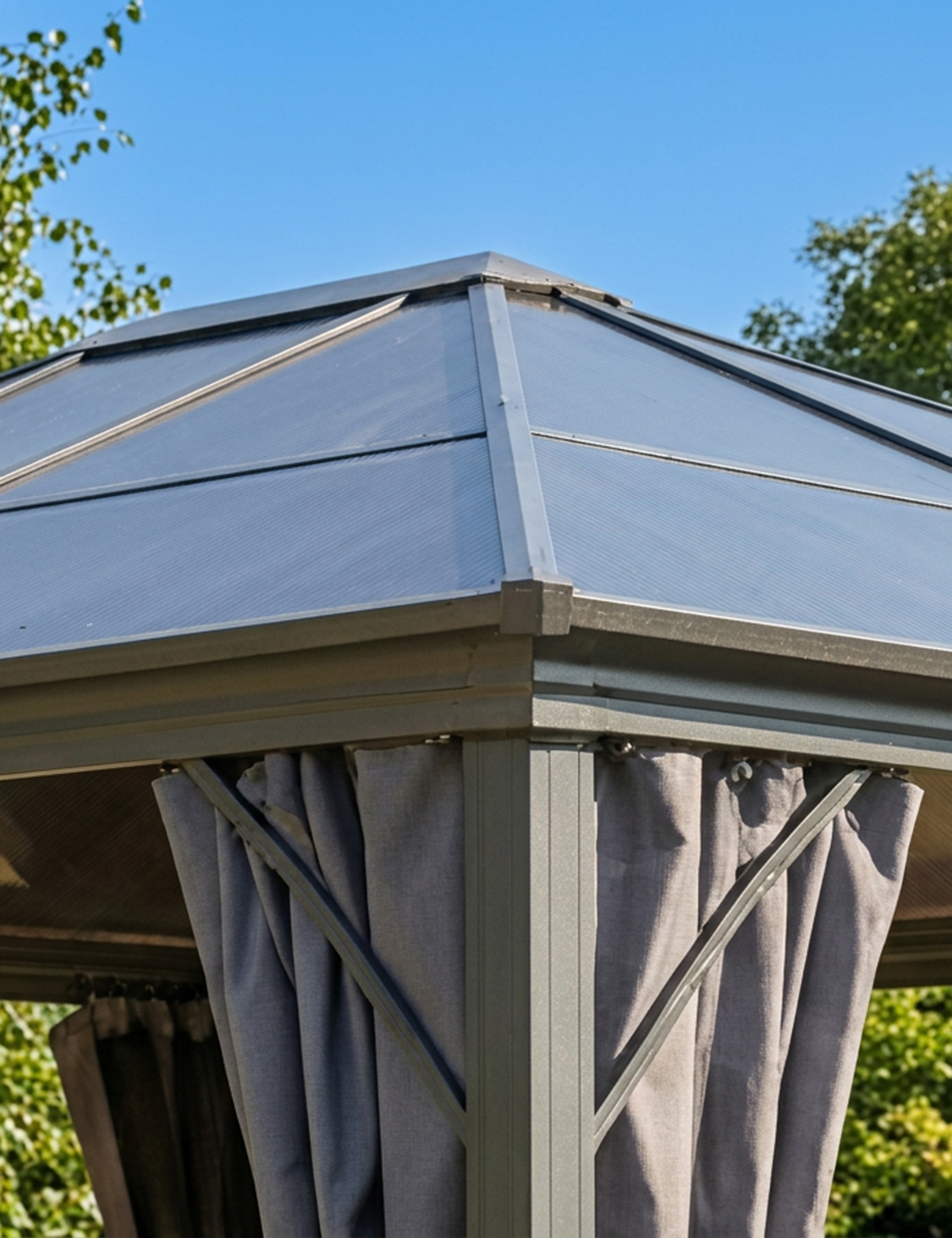 Image of Lugano Premium Polycarbonate Gazebo - 3M x 3.6M