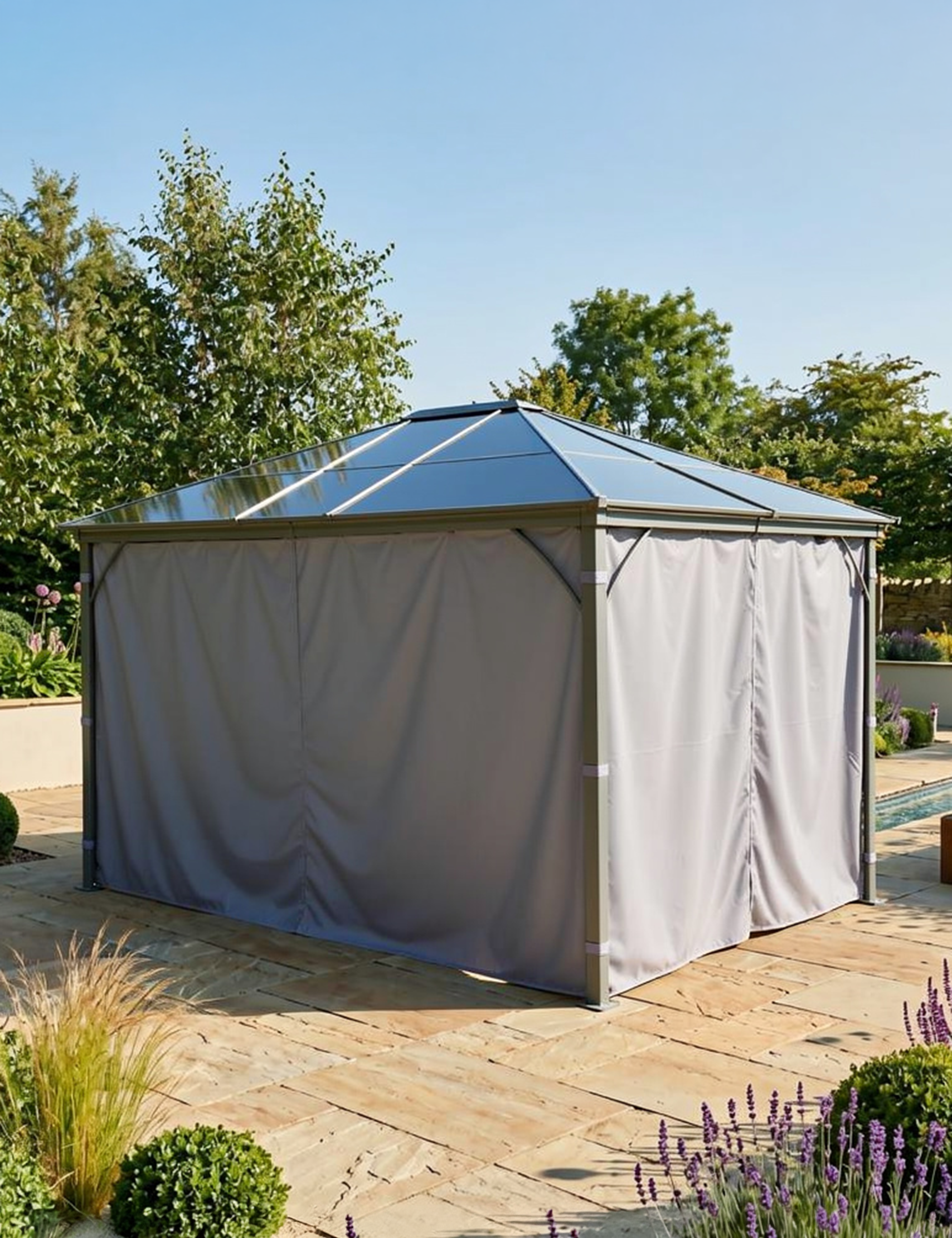 Image of Lugano Premium Polycarbonate Gazebo - 3M x 3.6M