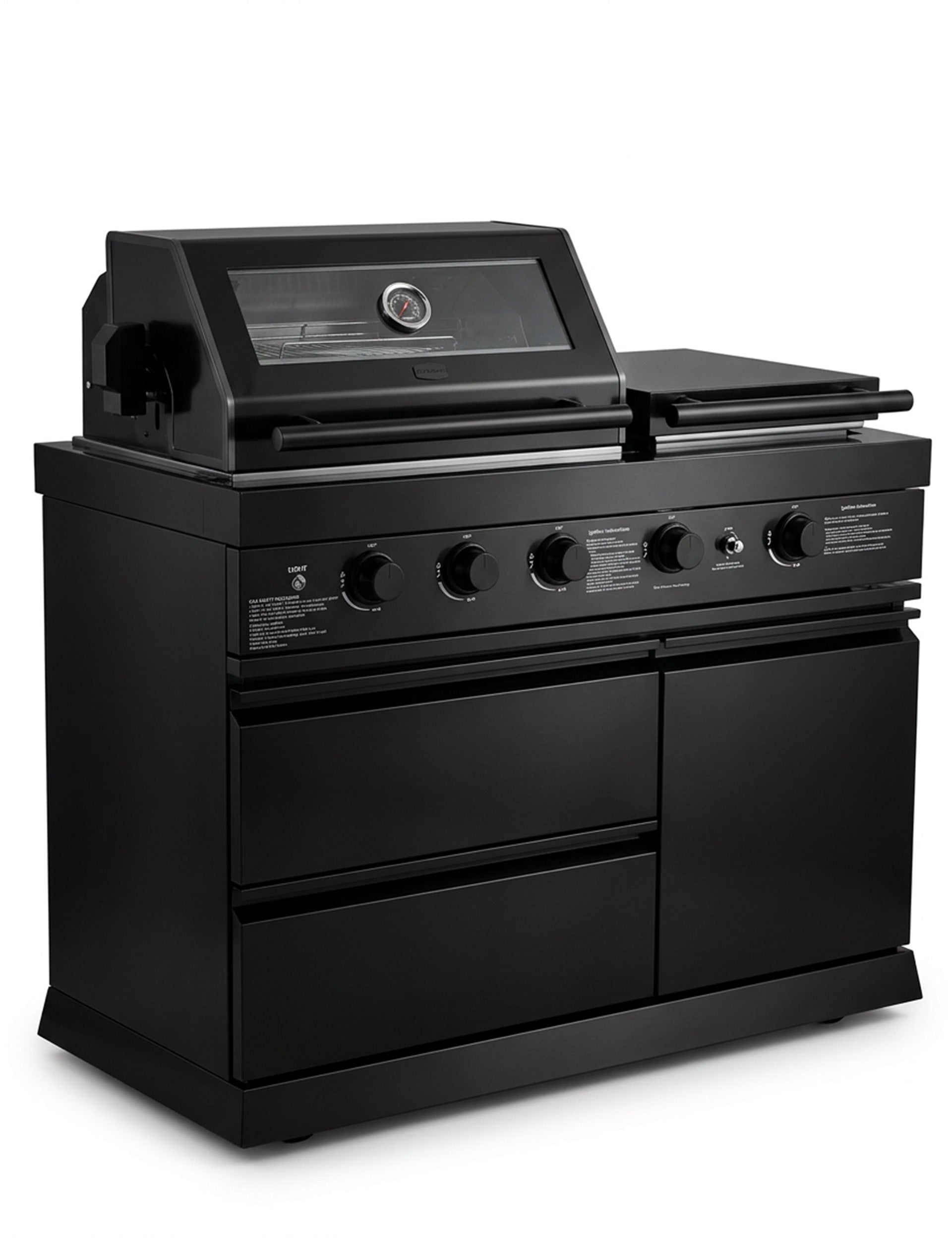 Image of Luxe Outdoor Kitchen 5 Burner with Sink and Fridge