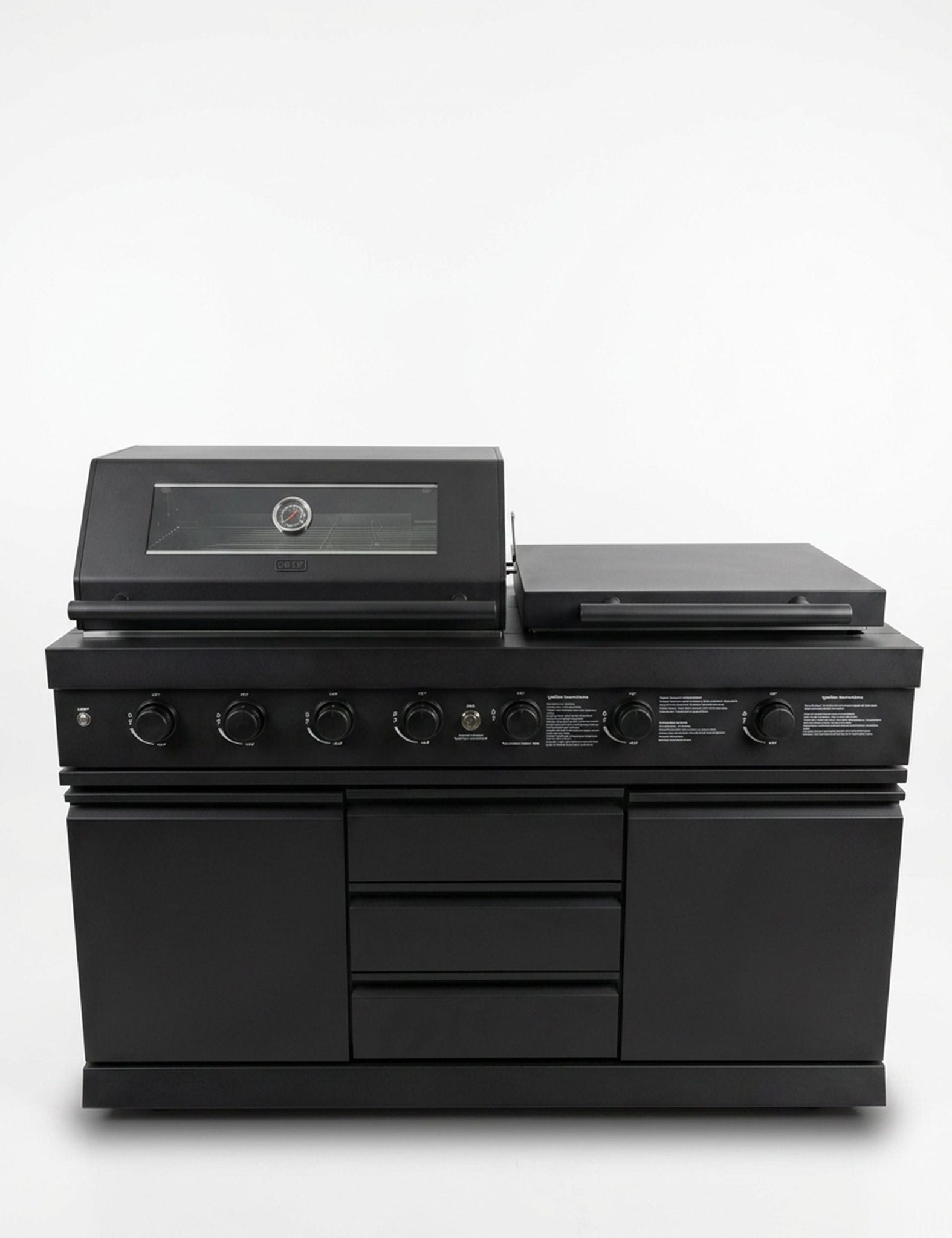 Image of Luxe Outdoor Kitchen 7 Burner with Sink and Fridge