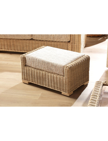 Santorini Blush Footstool with Hidden Storage
