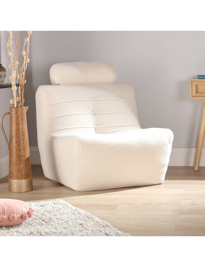 Arlo Vanilla Boucle Armchair UK Made