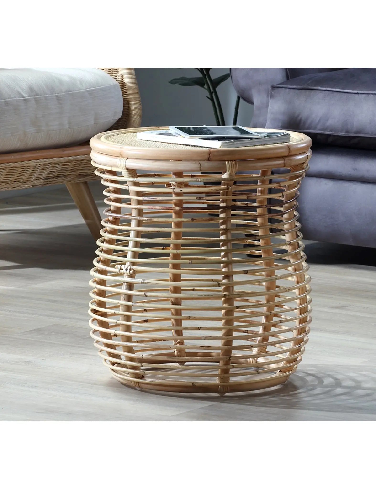 Image of Natural Seville Lamp Table 56.5cm