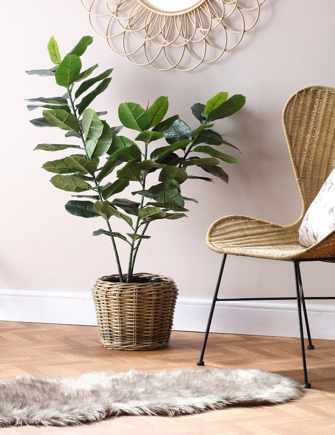 Set of 3 Lined Plant Baskets
