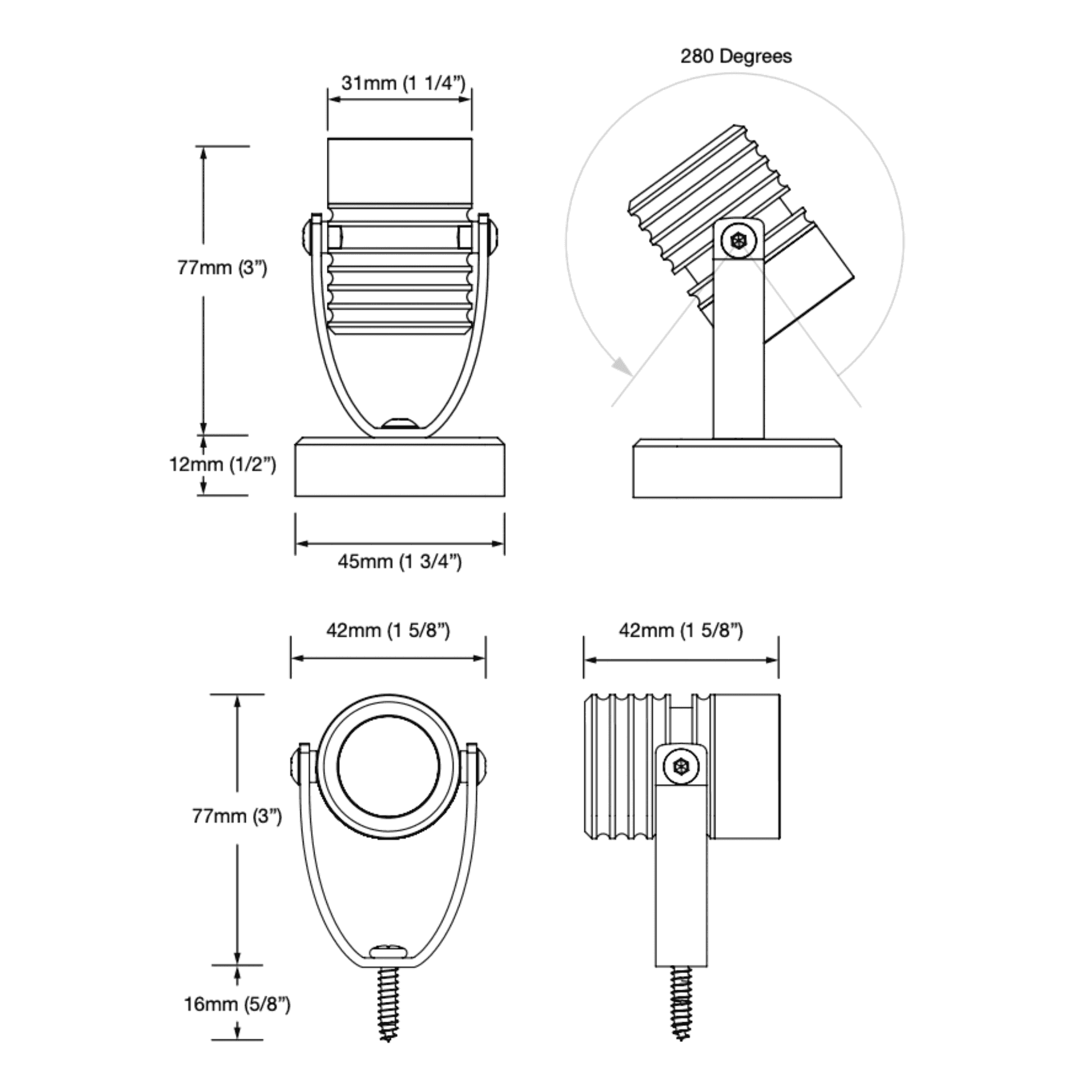 Image of LuxR Modux One Spike Spot (Series Circuit) - IP68
