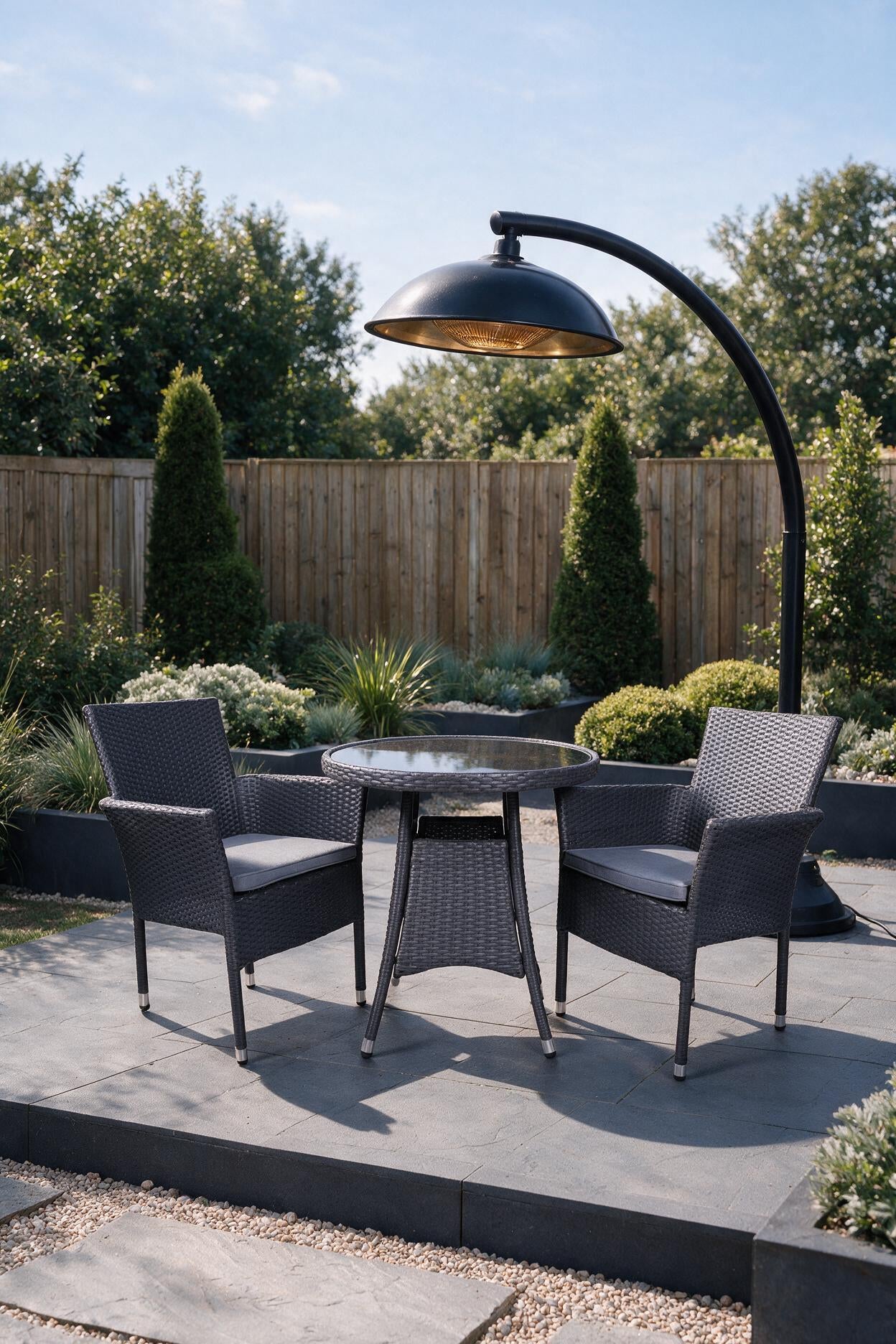 Image of Malaga 2 Seater Fixed Bistro Set