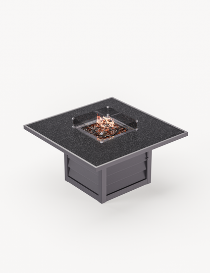 Mayfair Corner Lounging Set with Fire Pit Table and 2 Benches