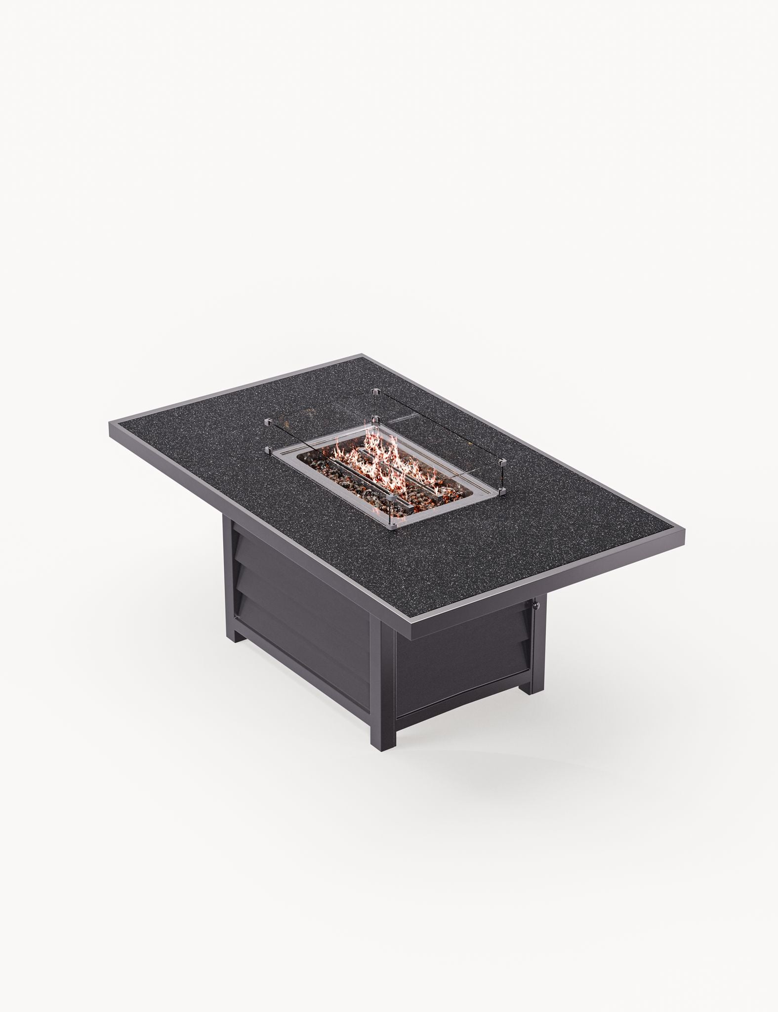 Image of Mayfair Corner Lounging Set with Fire Pit Table and 1 Bench