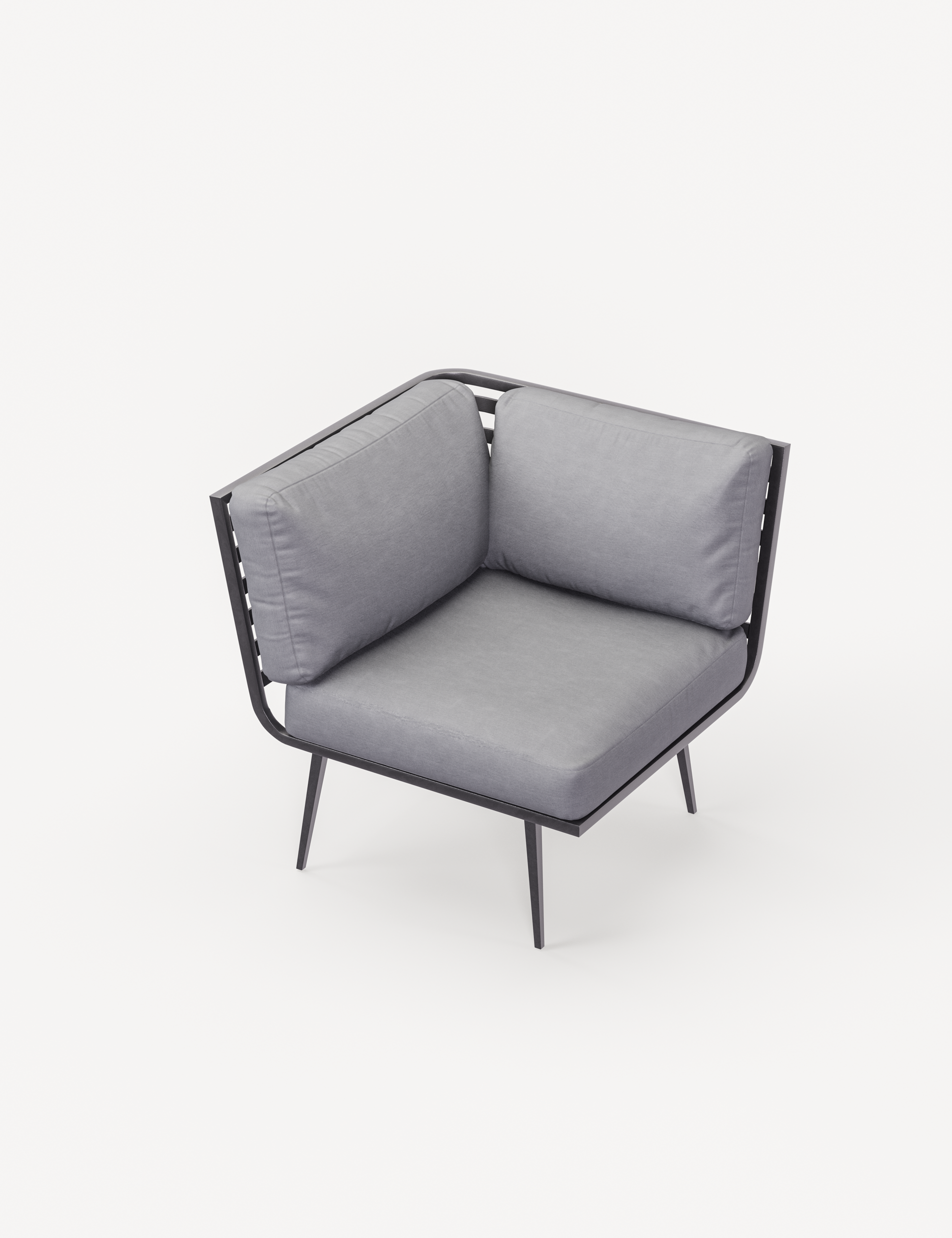 Mayfair Corner Lounging Set with Fire Pit Table and 1 Bench