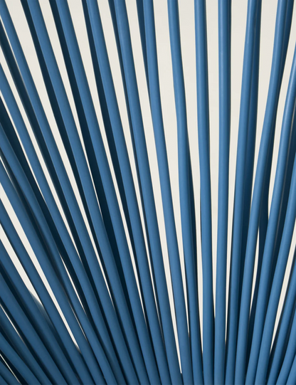 Monaco 2 Seater Egg Chair Bistro Set - Light Blue