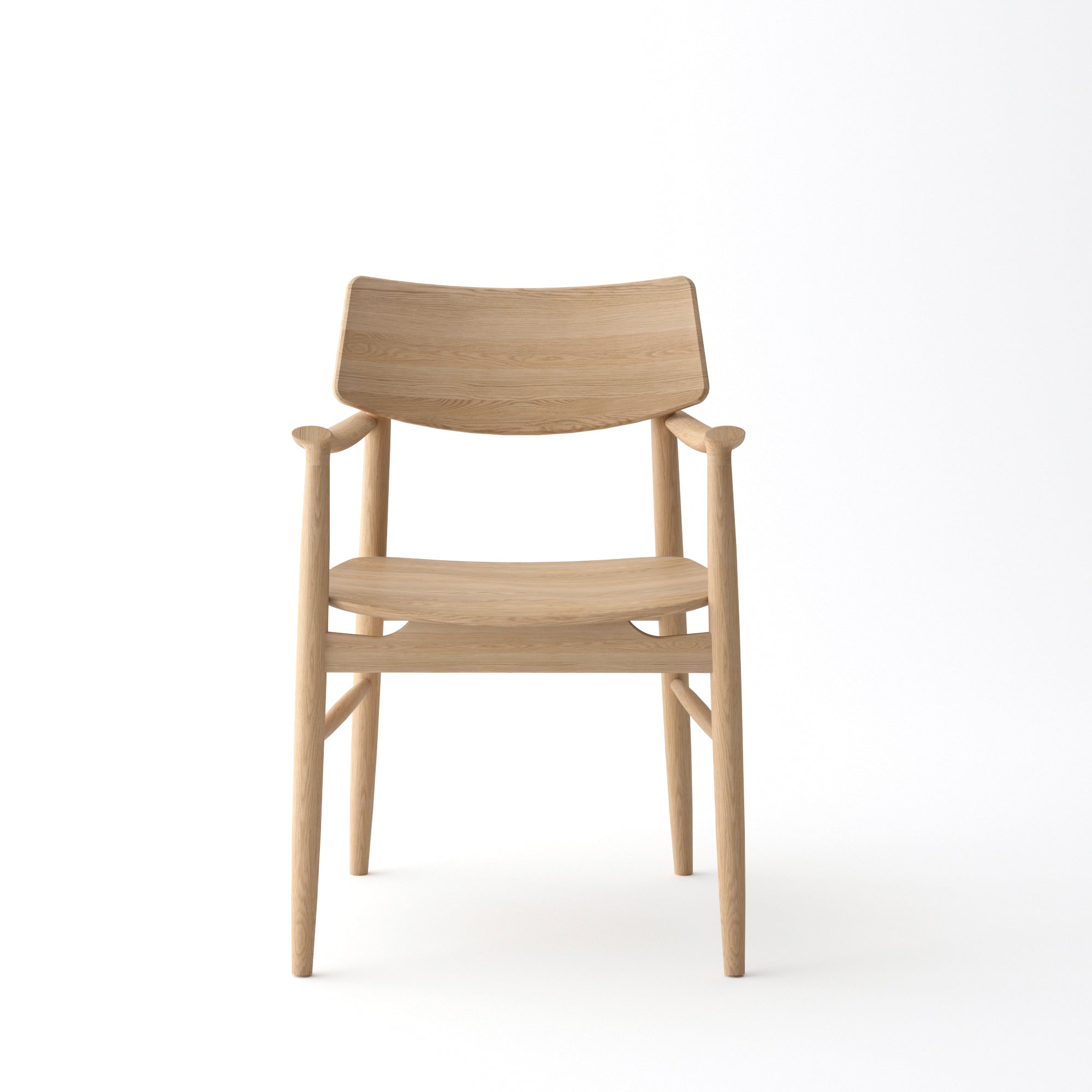 Image of Mono Solid Oak Dining Arm Chair