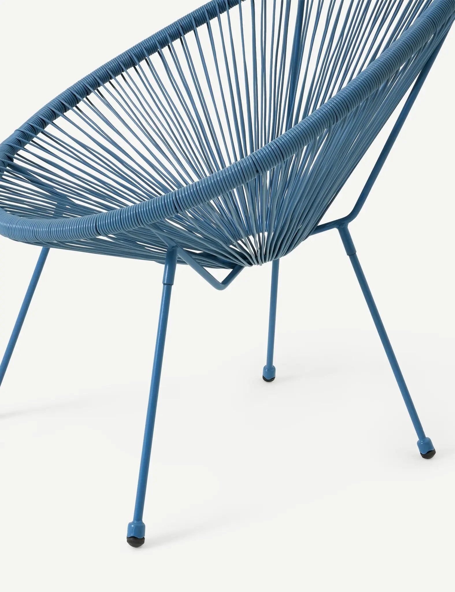 Image of Monaco 2 Seater Egg Chair Bistro Set - Light Blue