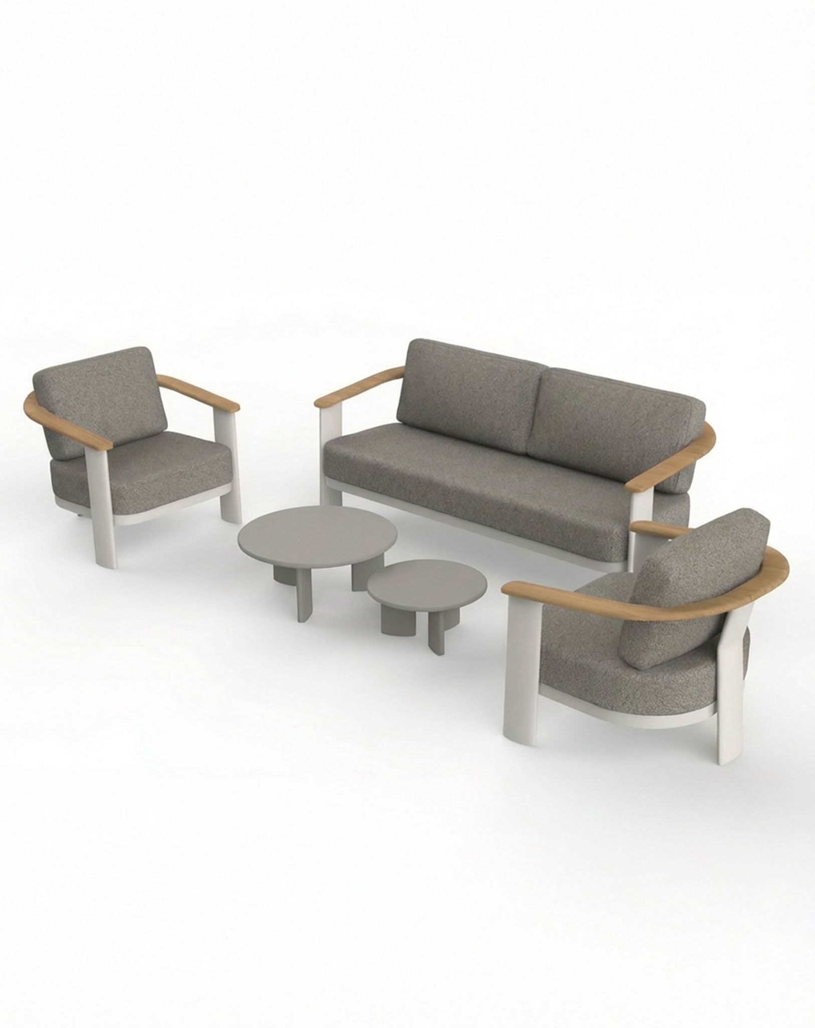 Image of NAIA 5 Seater Lounging Set with Coffee Table - With Complimentary Cover