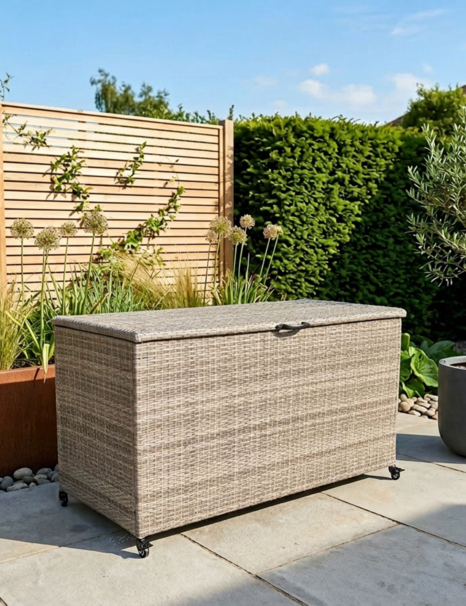 Image of Natural Weave 826L KD Cushion Storage Box