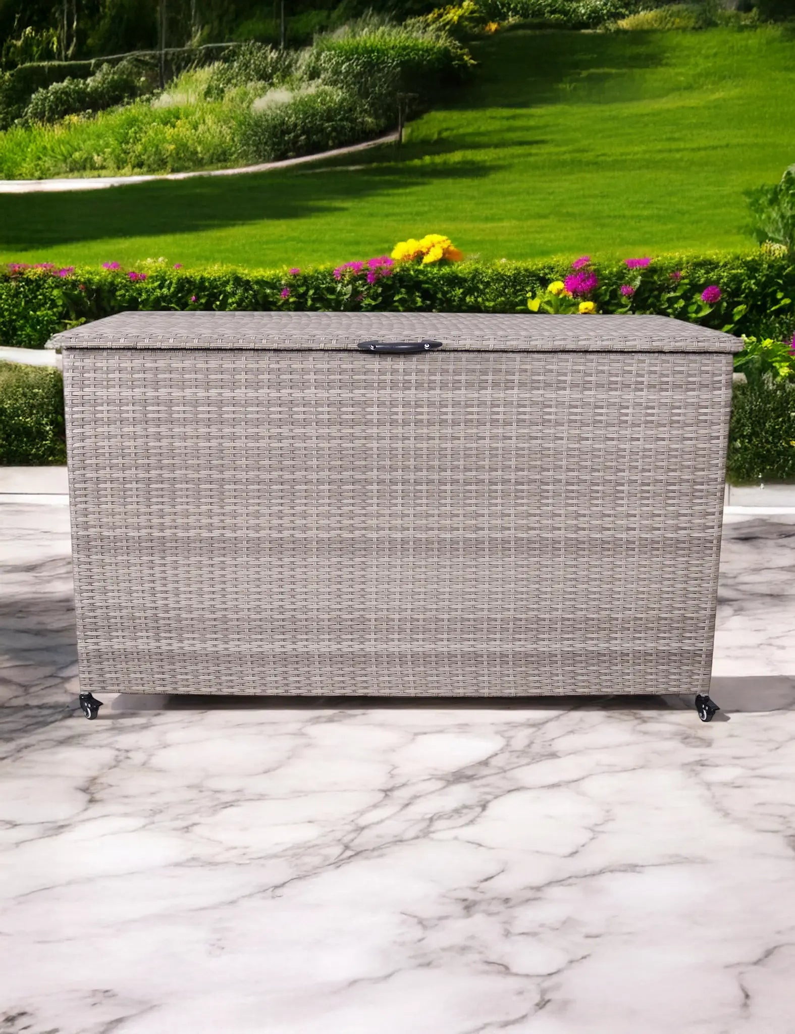 Natural Weave 645L KD Cushion Storage Box