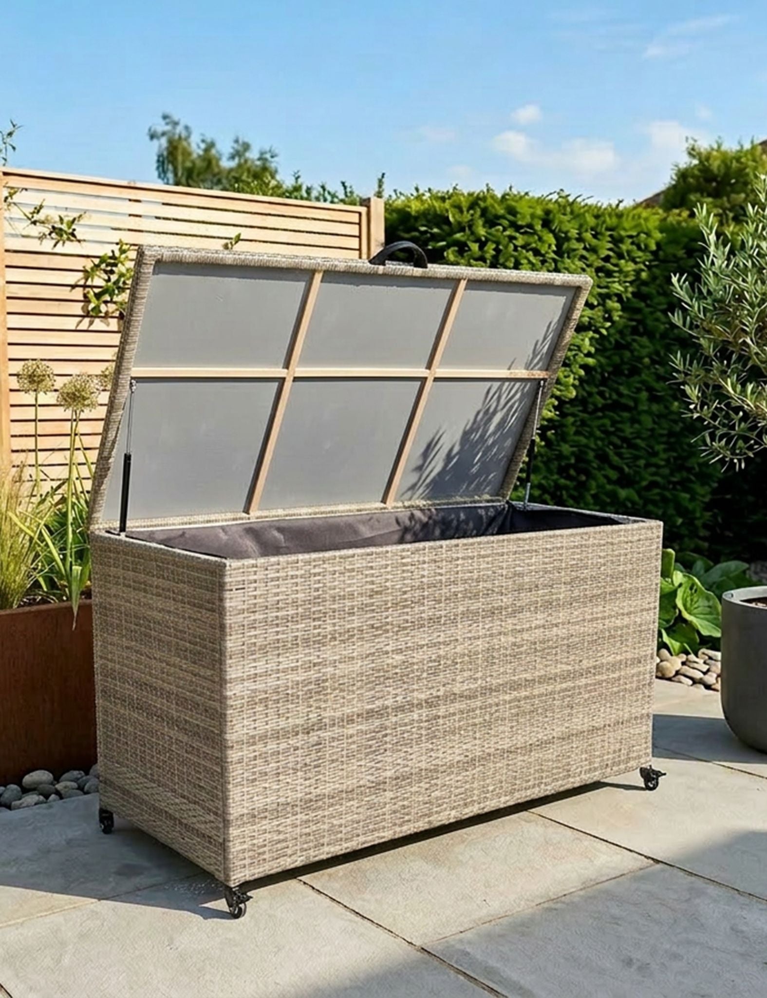 Image of Natural Weave 826L KD Cushion Storage Box