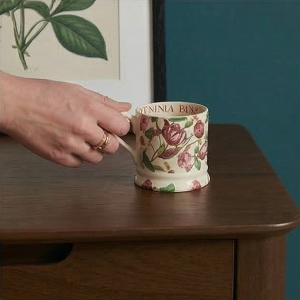 Image of Norway Dark Walnut Wooden Bedside Table