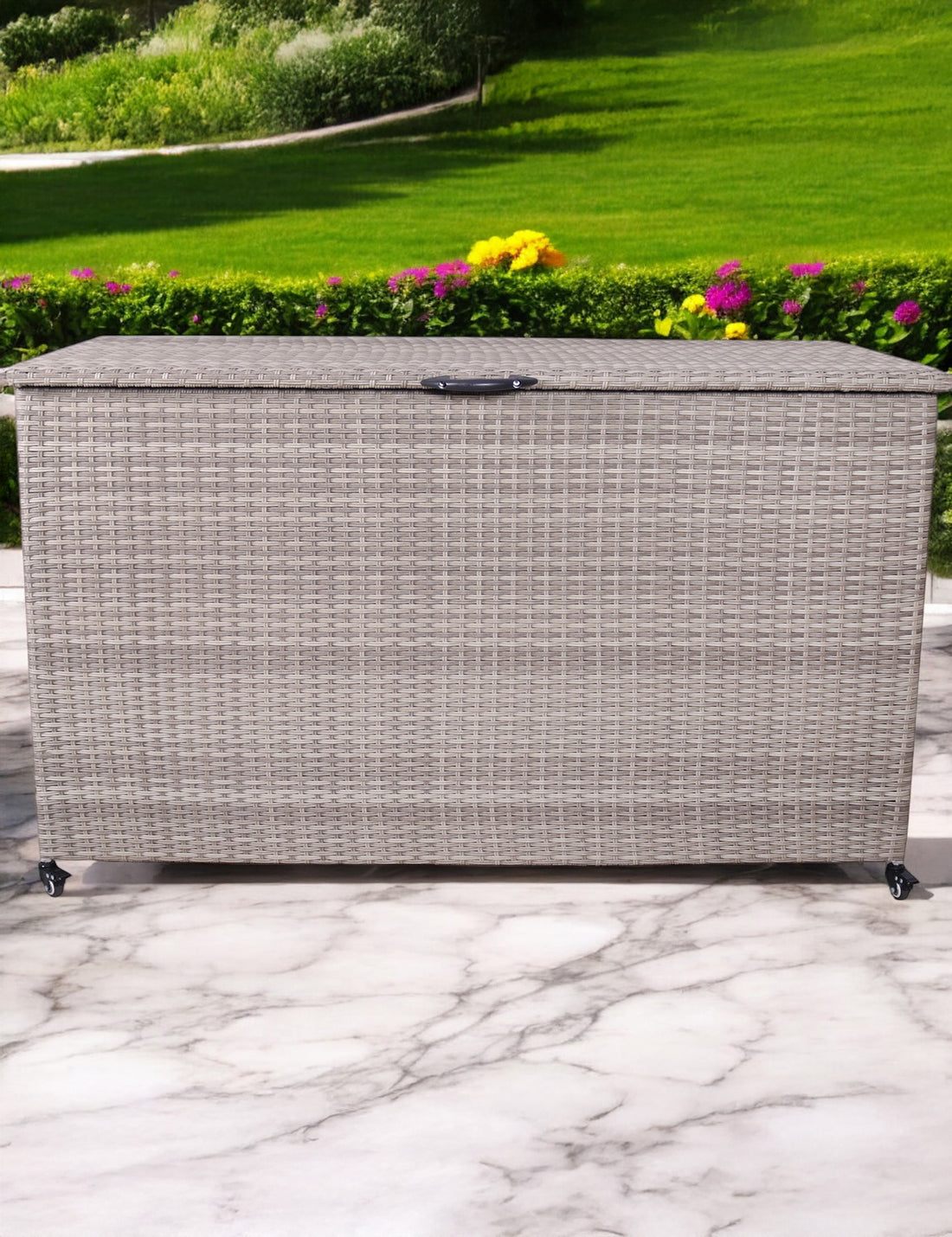 Natural Weave 645l KD Cushion Storage Box