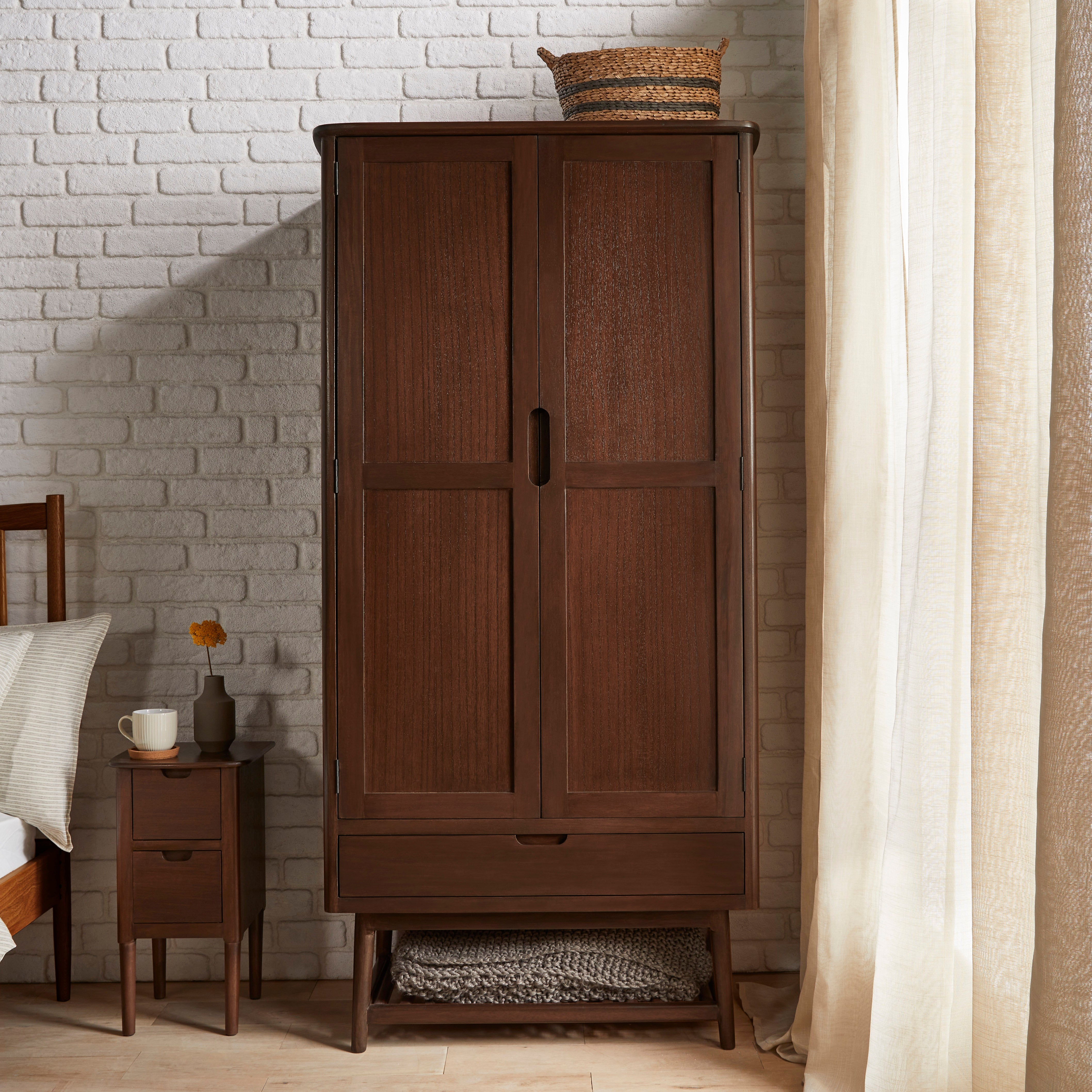 Image of Norway Dark Walnut Wardrobe