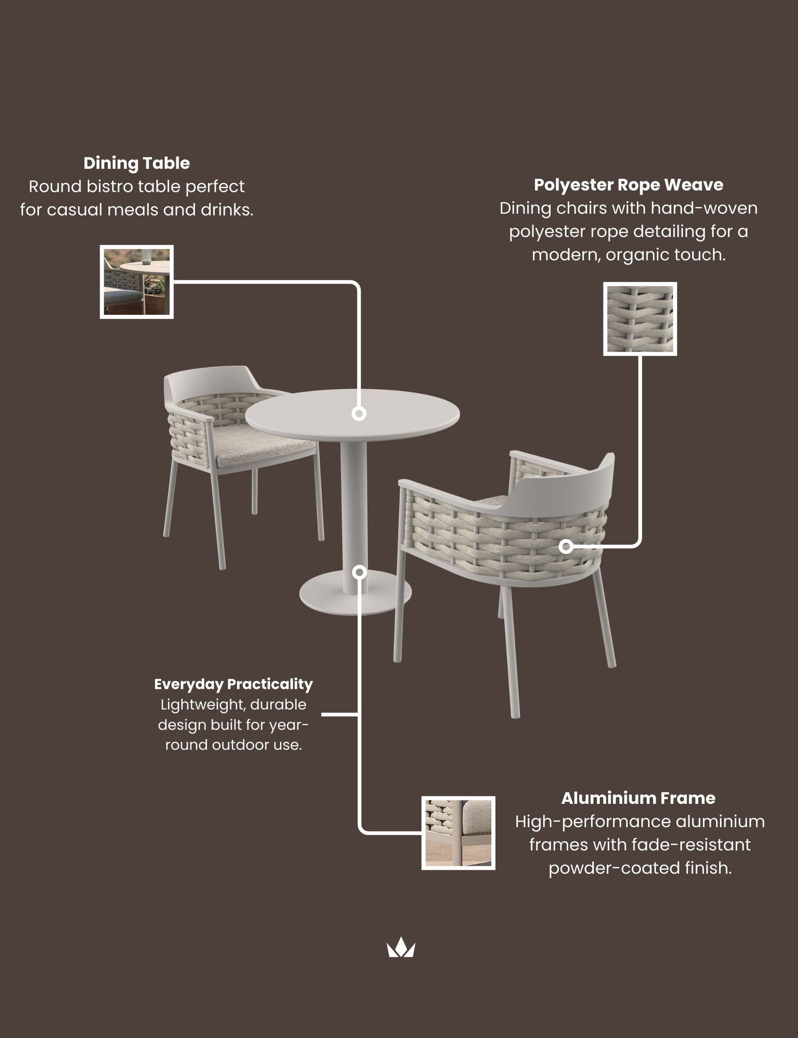 Image of OLMA 2-Seater Bistro Set