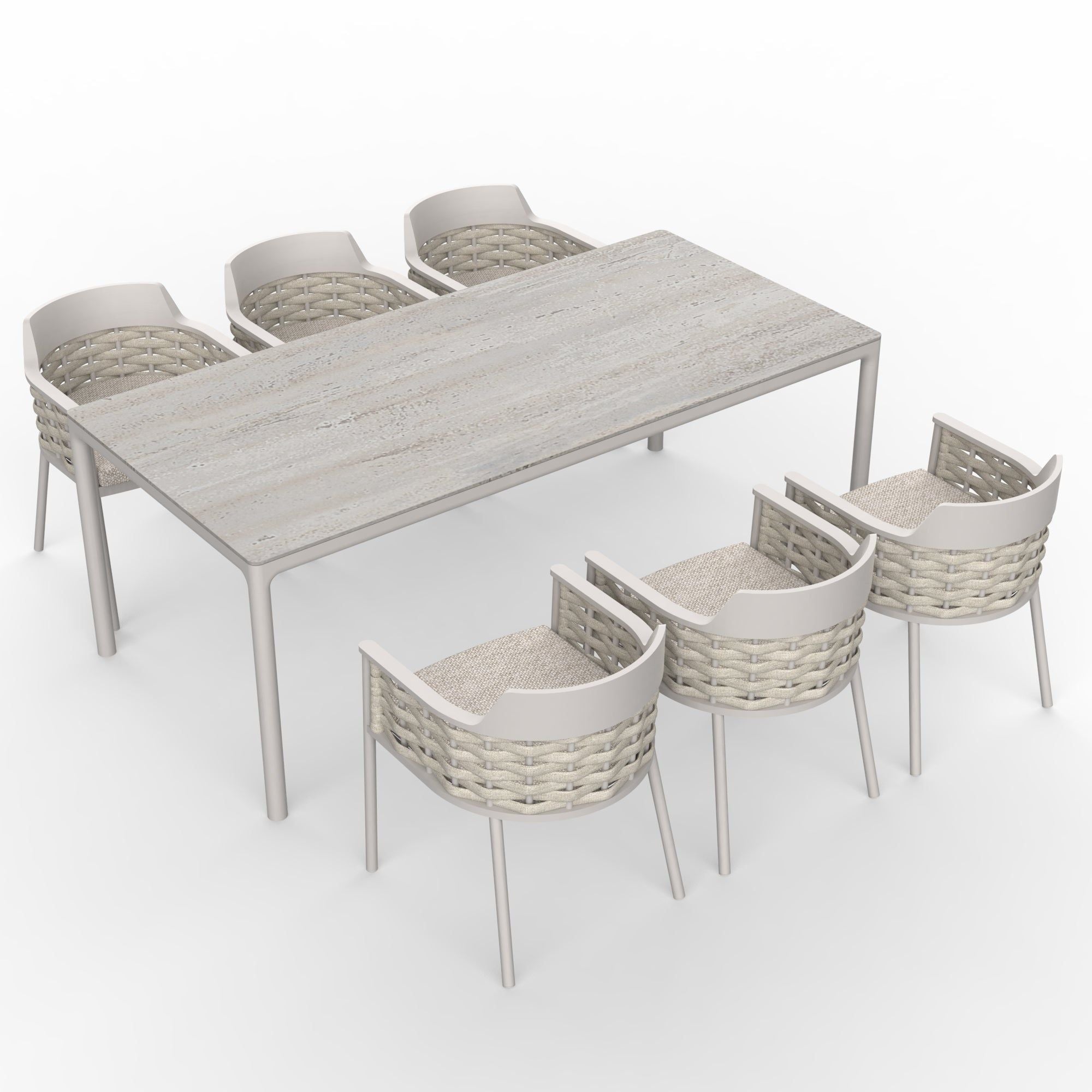 Image of OLMA 6-Seater Dining Table & Chairs