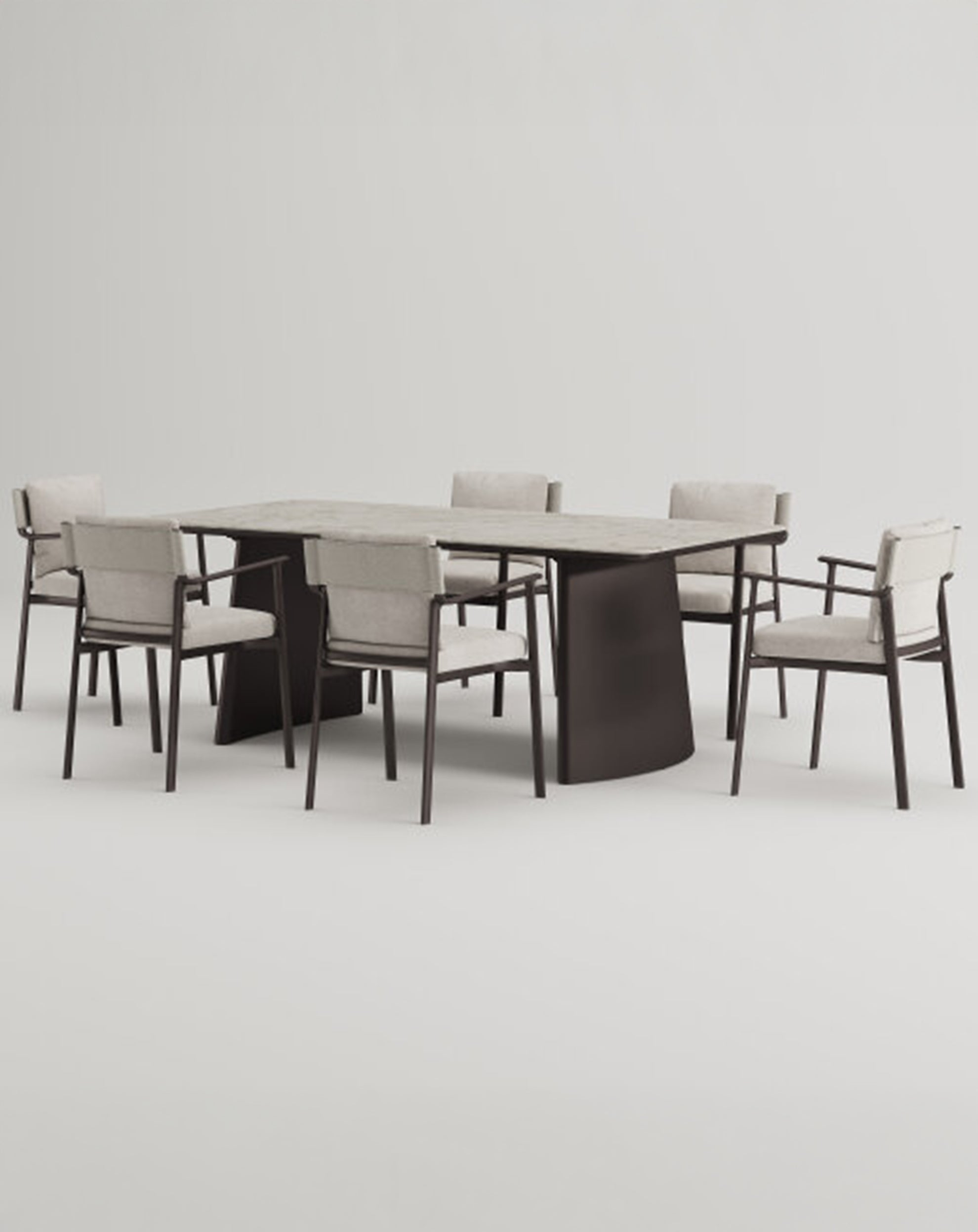 Image of ORYN 6-Seater Dining Table and Chairs