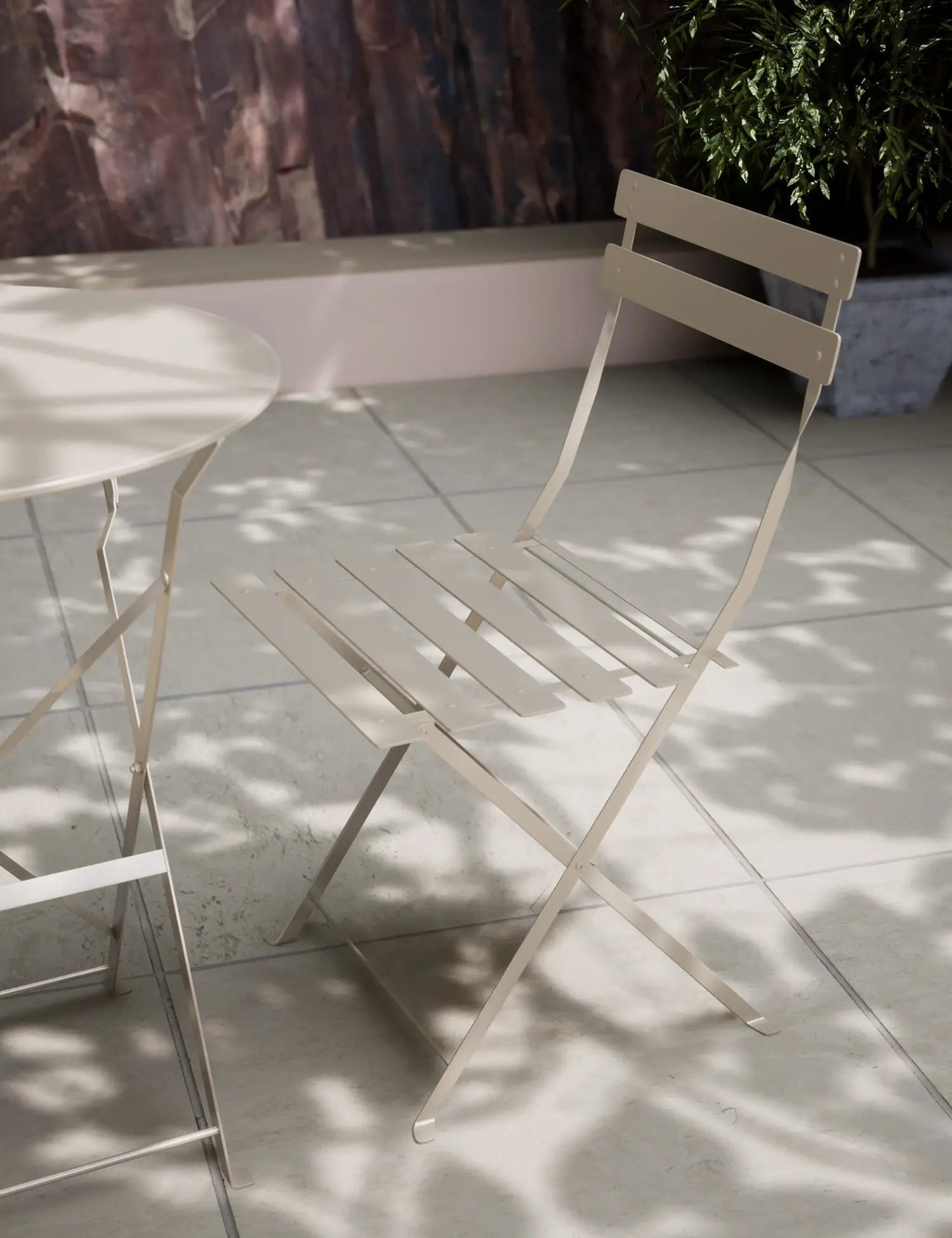 Padstow Folding Bistro Set Champagne