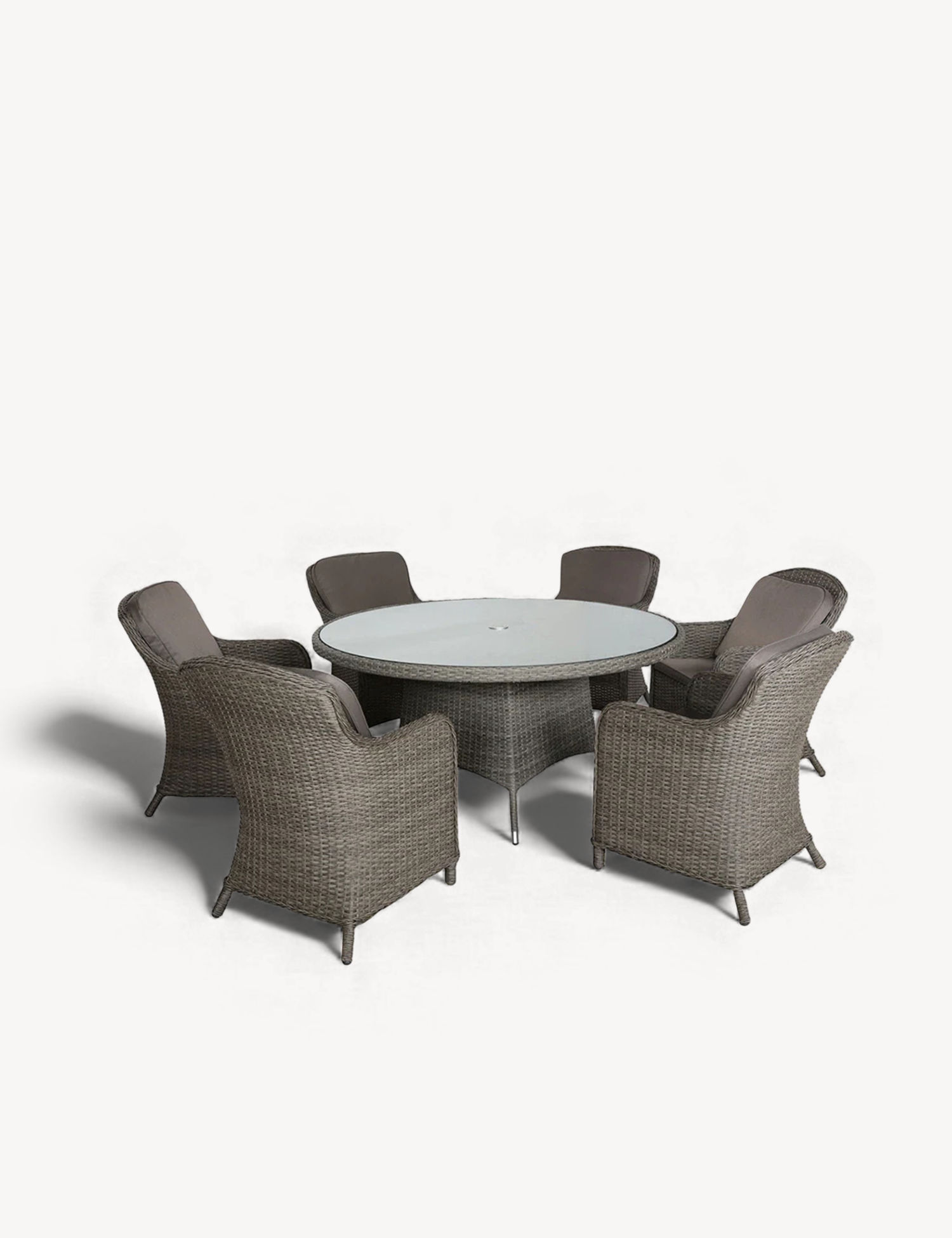 Paris 6 Seater Round Imperial Dining Set