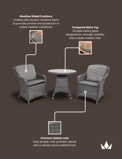 Paris 2 Seater Imperial Bistro Set