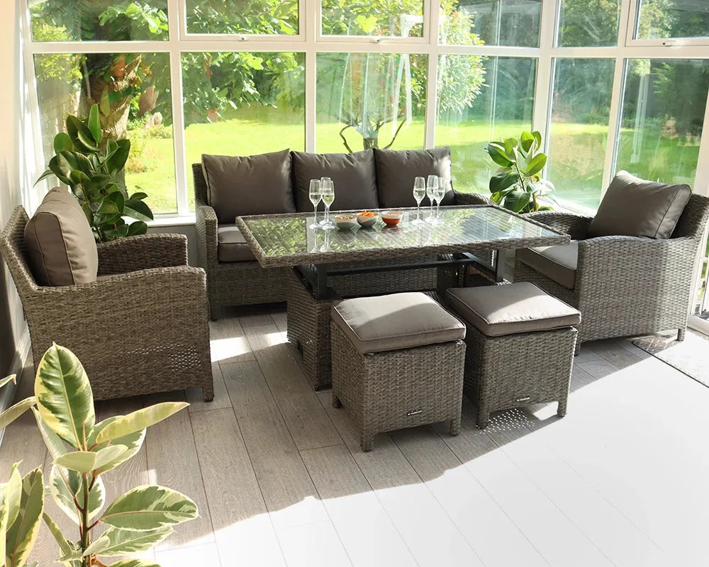 Paris 7 Seater Deluxe Sofa Dining Set