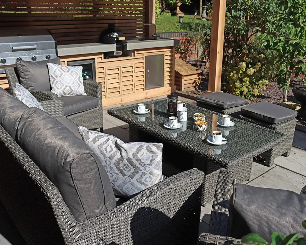 Paris 7 Seater Deluxe Sofa Dining Set