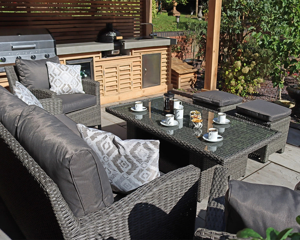 Paris 7 Seater Deluxe Sofa Dining Set