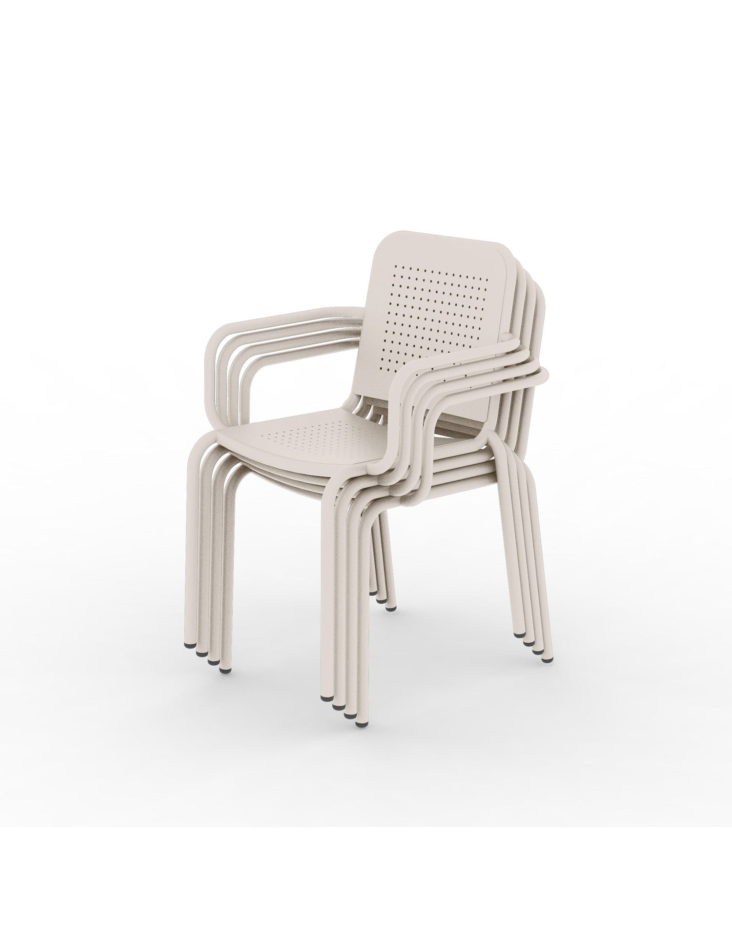 Porto 4 Seater Round Dining Set in Champagne