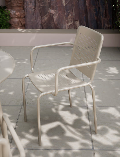 Porto 4 Seater Round Dining Set in Champagne