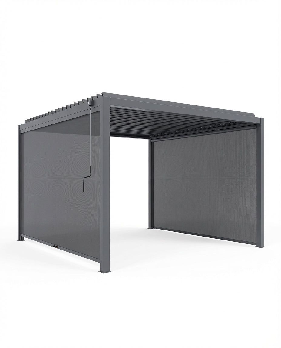 Image of Luxe 4x3m Pergola with Solar Lighting System and Voice Control