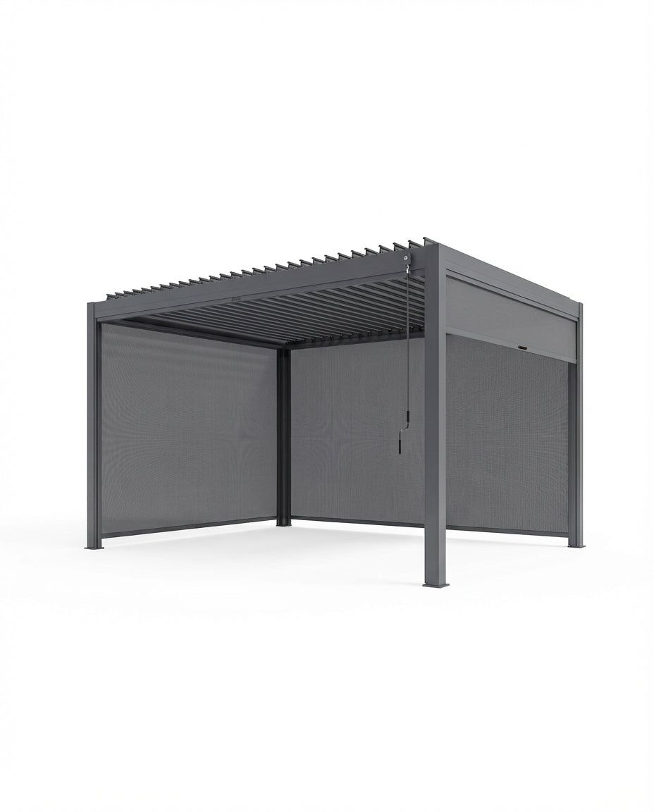 Image of Luxe 4x3m Pergola with Solar Lighting System and Voice Control