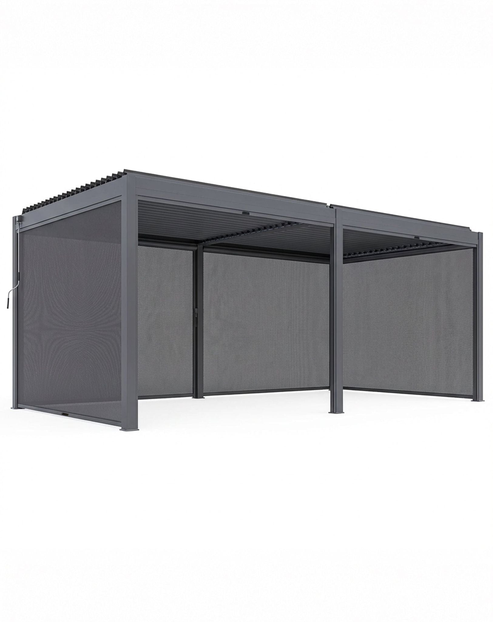 Image of Luxe 6x3m Pergola with Solar Lighting System and Voice Control