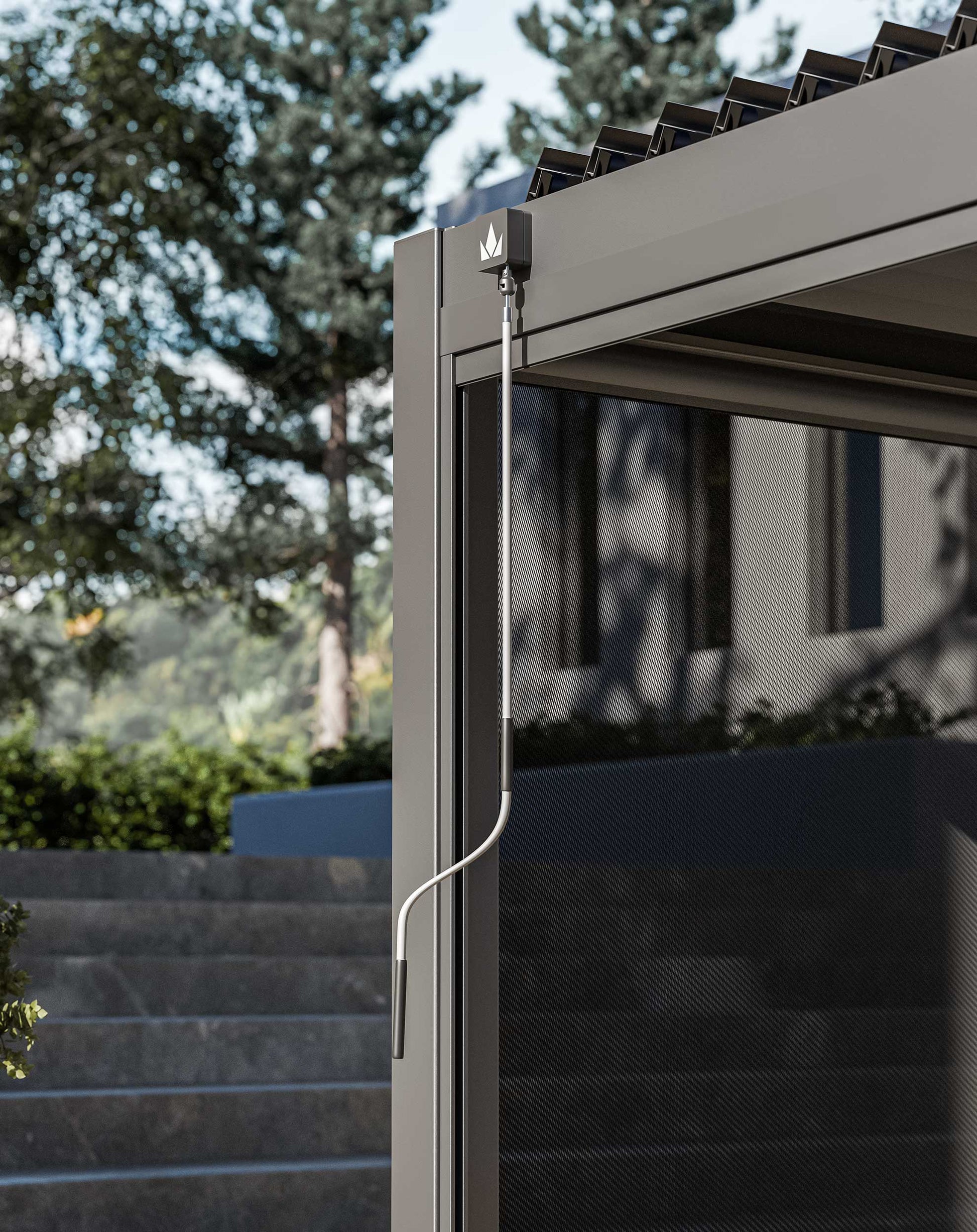 Luxe 6x3m Pergola with Solar Lighting System and Voice Control