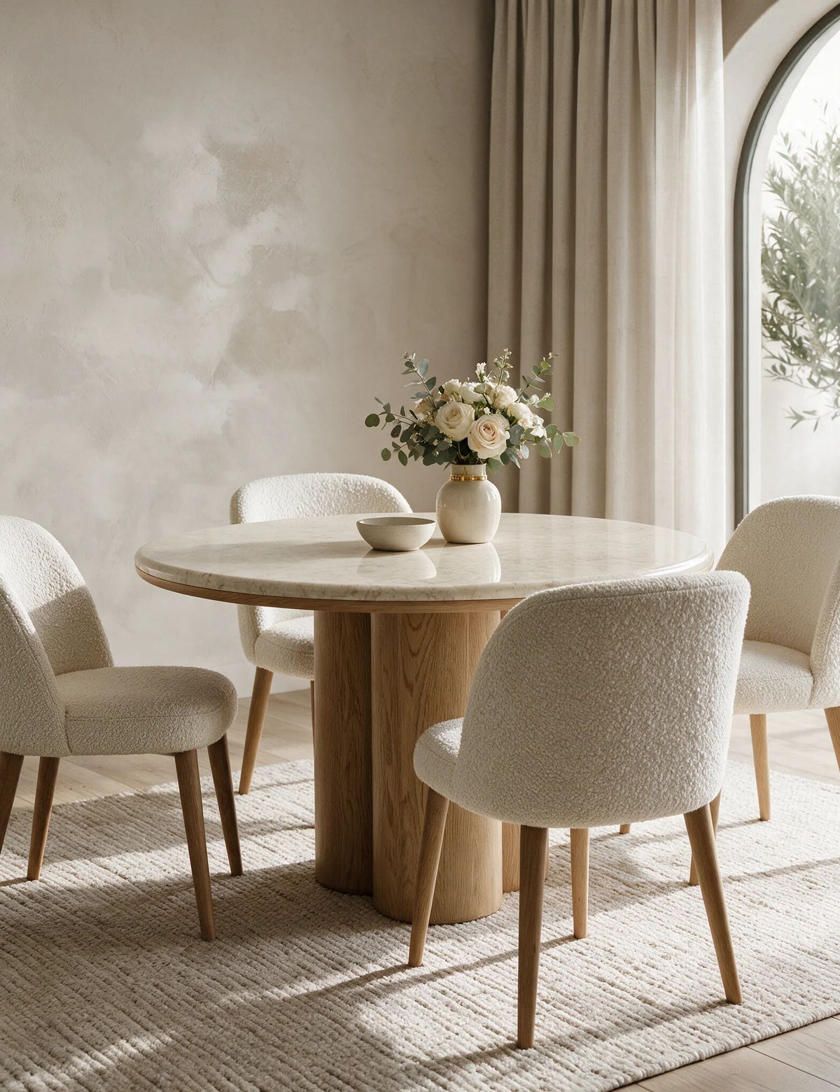 RIVA 4 Seater Mid Oak Dining Table