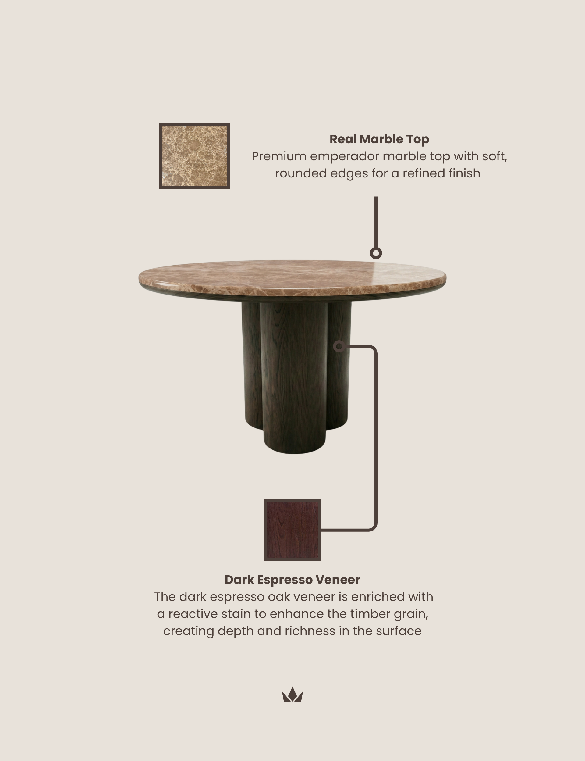 Image of RIVA 4 Seater Dining Table
