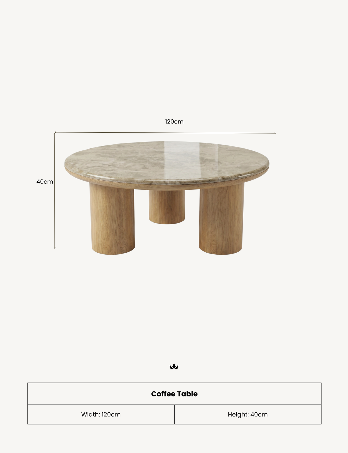 RIVA Mid Oak Coffee Table