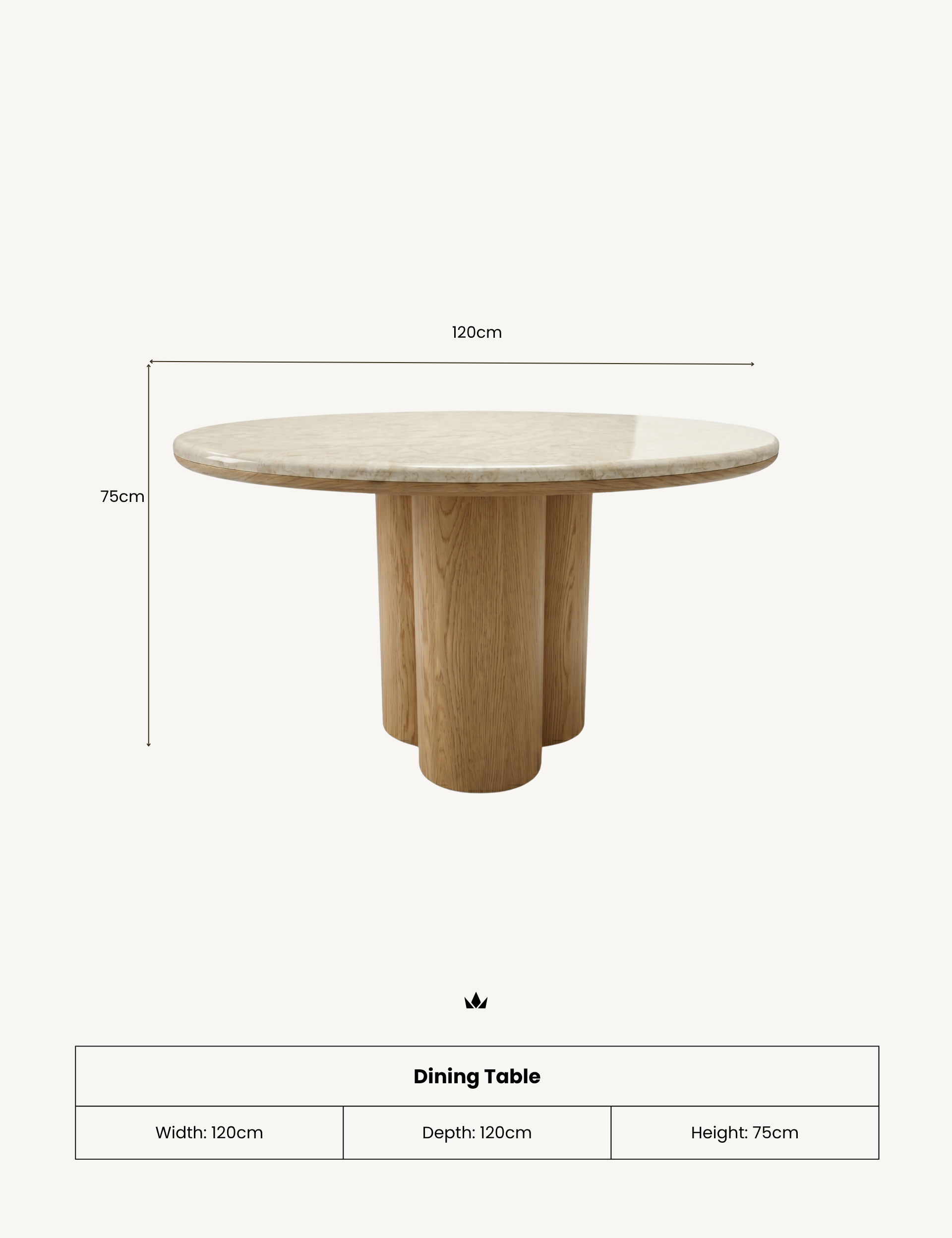 Image of RIVA 4 Seater Mid Oak Dining Table