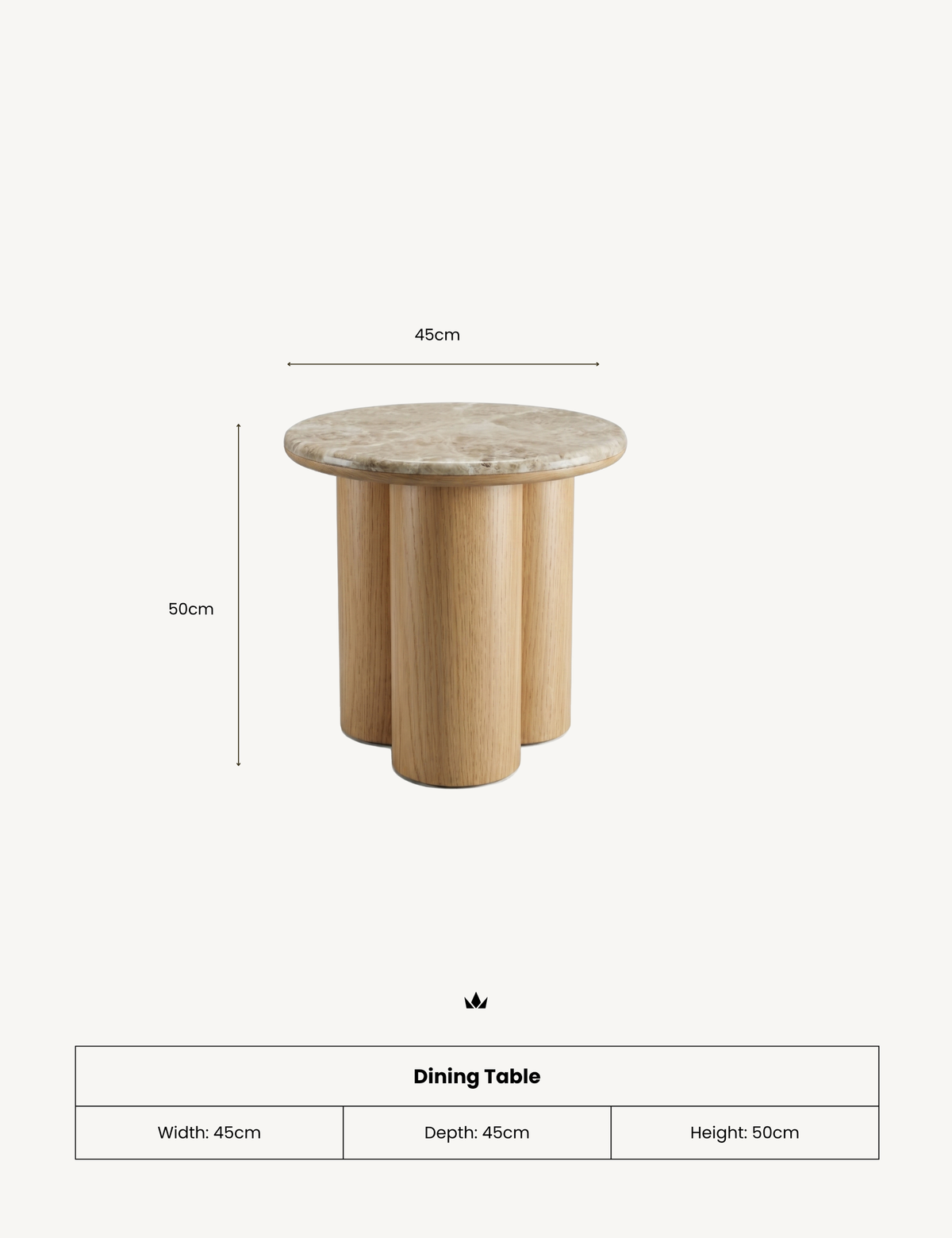 RIVA Mid Oak Side Table