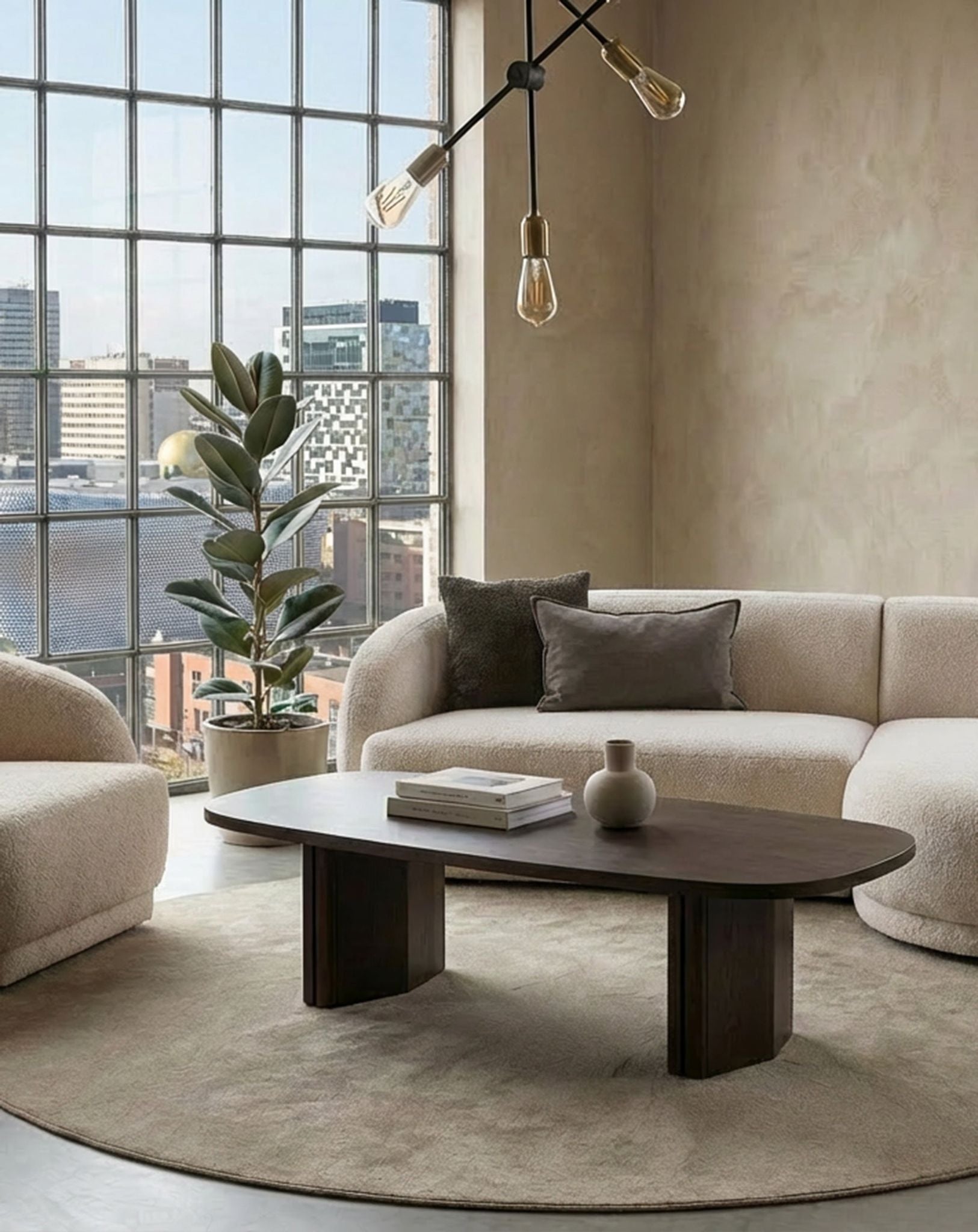 Image of ROKA Dark Wood Coffee Table