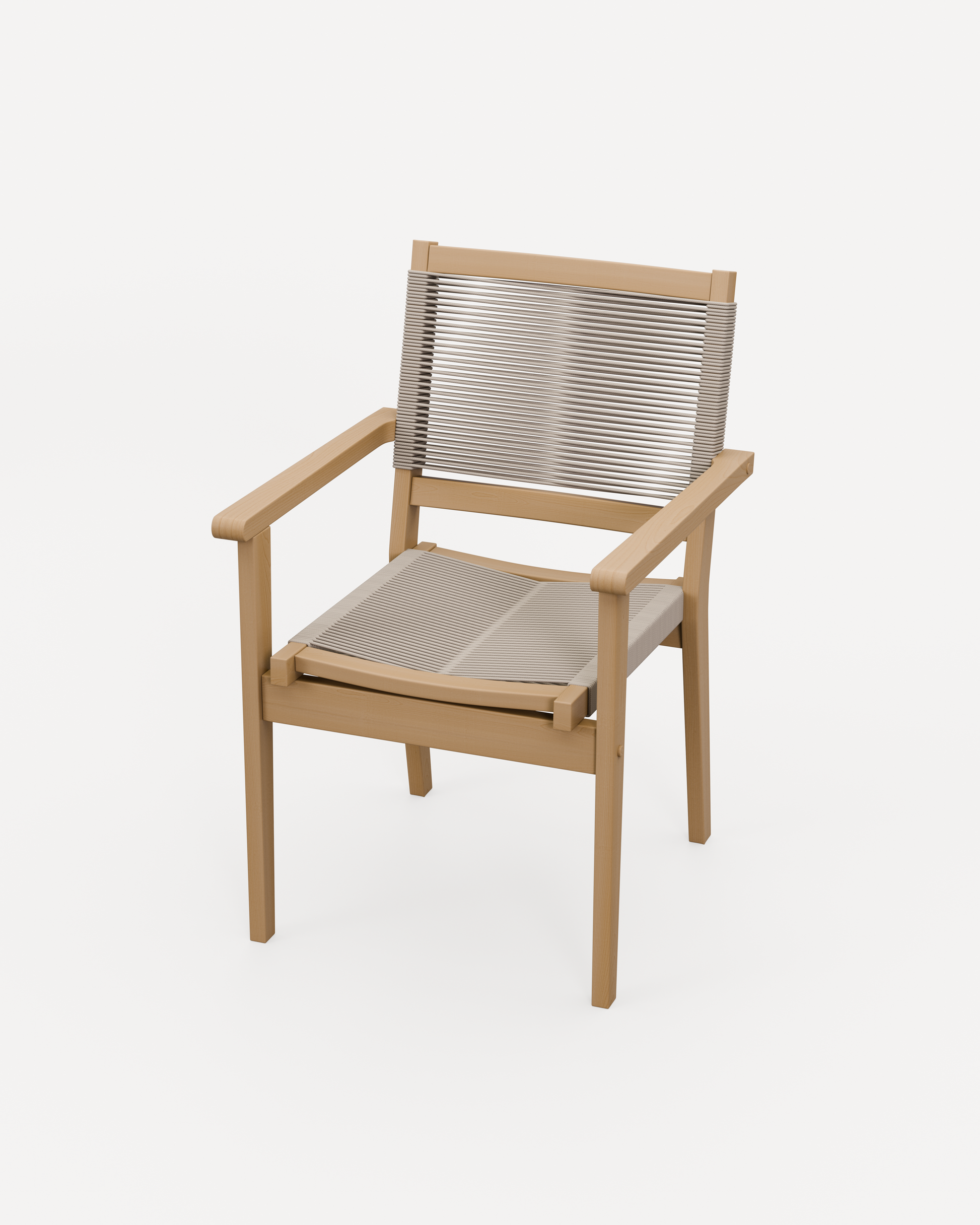 Roma 6 Seater Round Sunray with Terrazzo Insert Dining Set with Roma Rope Stacking Chairs